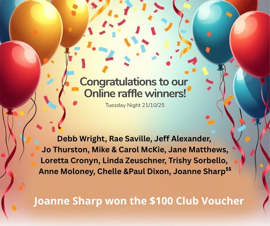 Featured image for “Club Raffle Winners: Joanne Sharp Wins $100 Club Voucher at Shepparton Club”