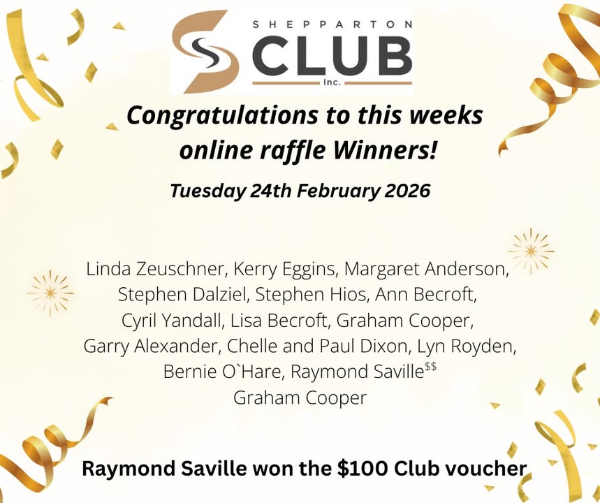 Featured image for “Congratulations to Our Online Raffle Winners”