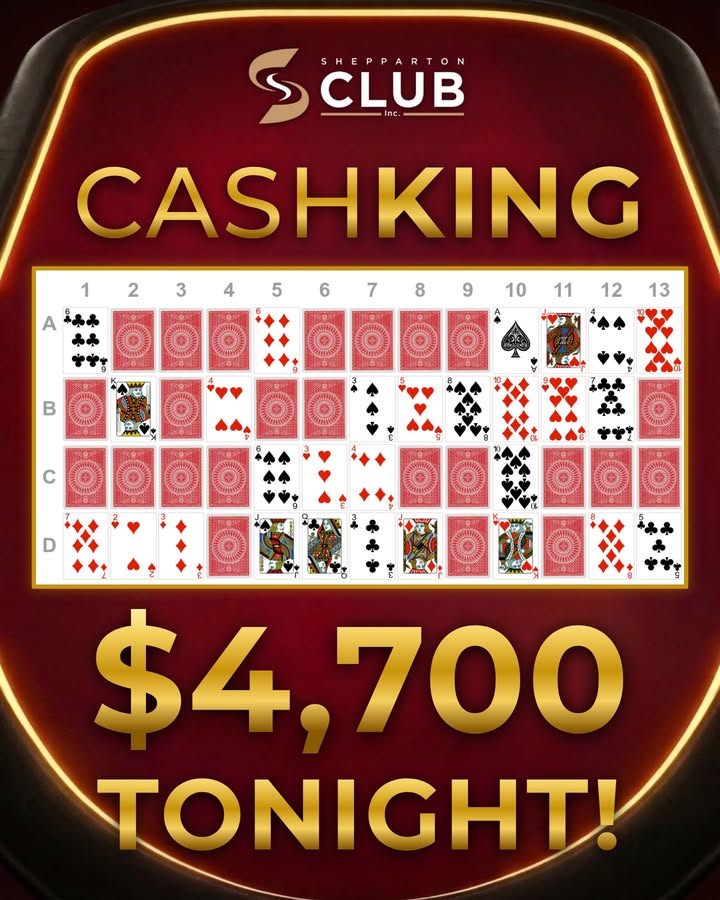Featured image for “CashKing Jackpot Hits $4,700 at Shepparton Club”