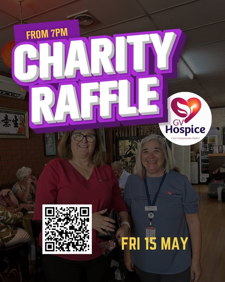 Featured image for “Charity Raffle for GV Hospice at Shepparton Club”