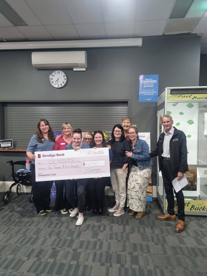 Featured image for “Shepparton Club Raises $4,050 for GV Hospice Charity Raffle”