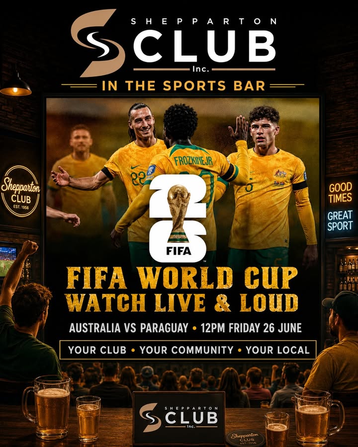 Featured image for “Watch the FIFA World Cup Live at Shepparton Club This Friday”