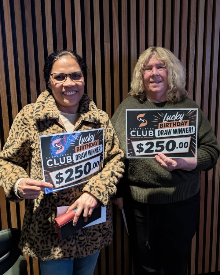 Featured image for “Lucky Birthday Draw Winners at Shepparton Club – $250 Each!”
