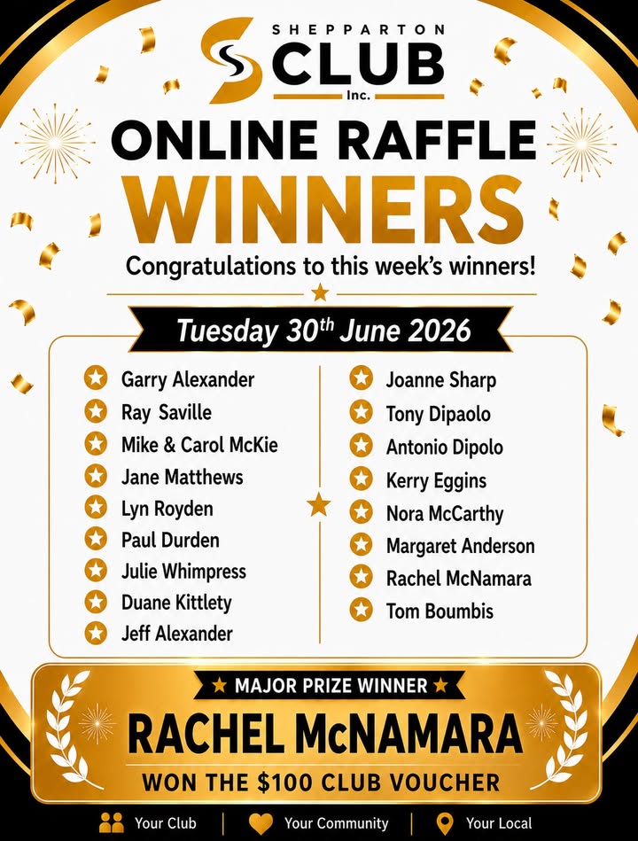 Featured image for “Congratulations to Our Online Raffle Winners”