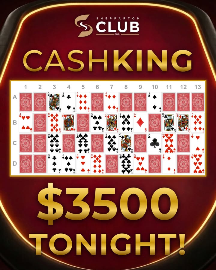 Featured image for “CashKing Jackpot Hits $3,500 Tonight at Shepparton Club”