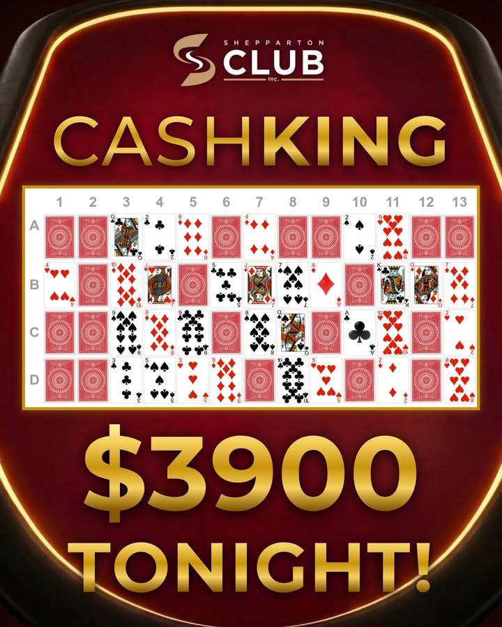 Featured image for “CashKing Jackpot Hits $3,900 at Shepparton Club Tonight”