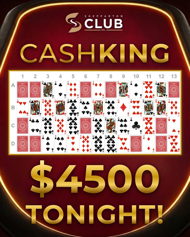 Featured image for “CashKing Jackpot Hits $4,500 at Shepparton Club Tonight”