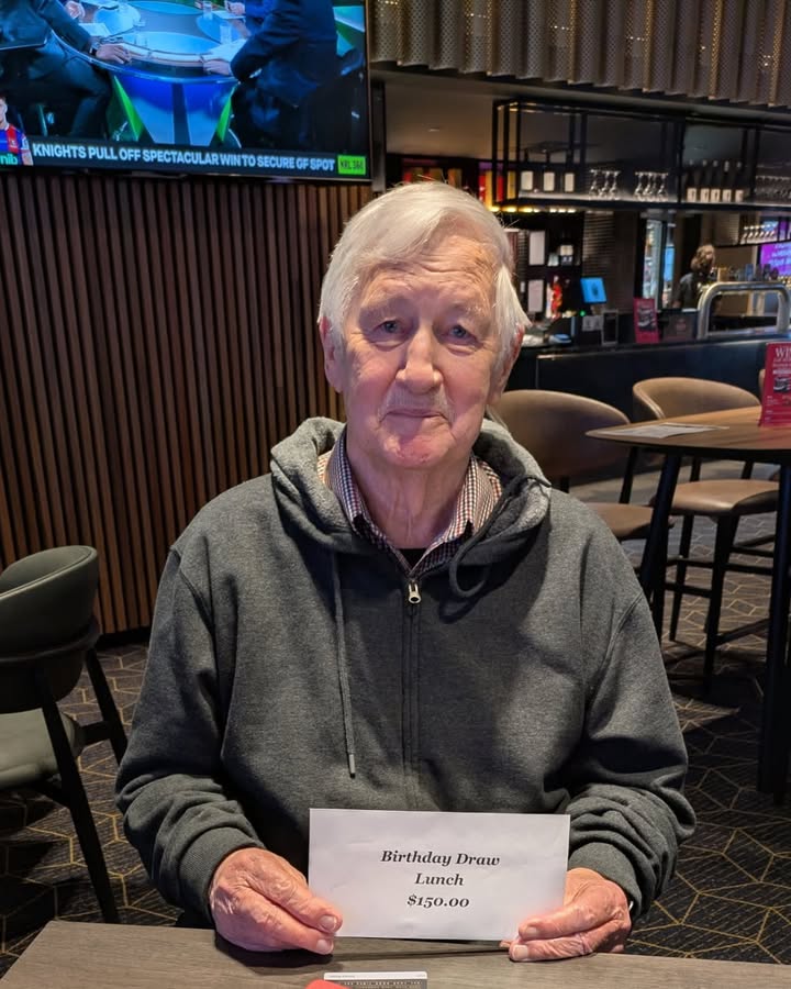 Featured image for “John Fullerton Wins Birthday Draw Lunch at Shepparton Club”