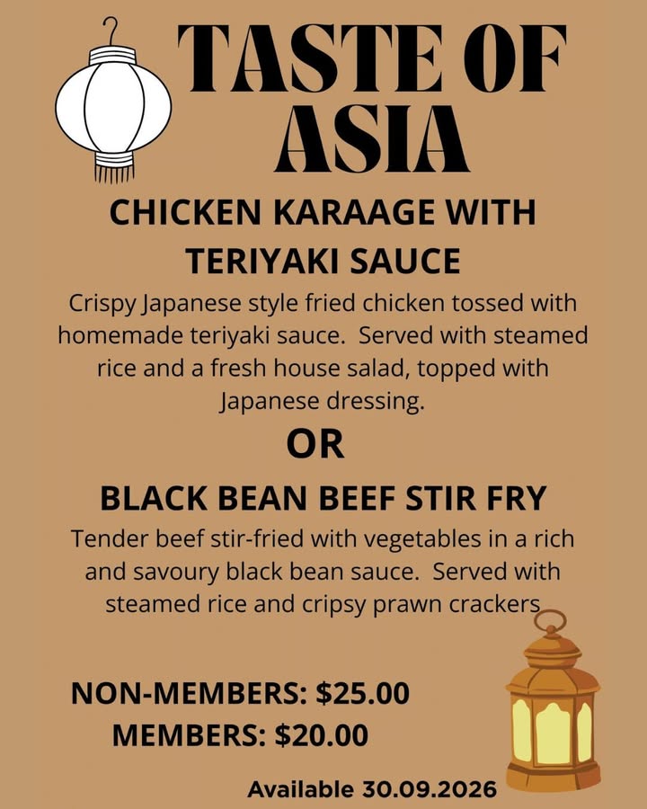 Featured image for “Taste of Asia Night at Shepparton Club – 30 September”