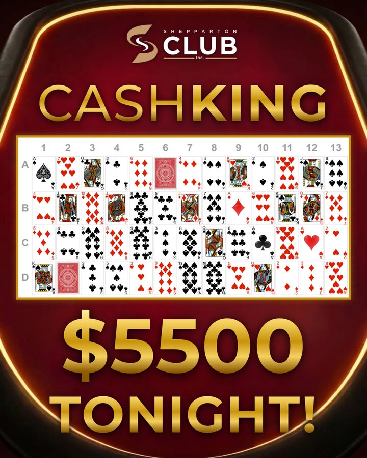 Featured image for “CashKing Jackpot Hits $5,500 Tonight at Shepparton Club”