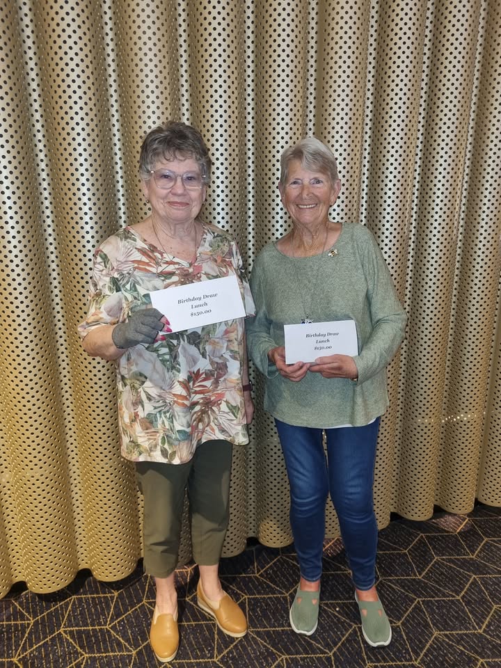Featured image for “Birthday Draw Winners at Shepparton Club – Audrey and Betty”